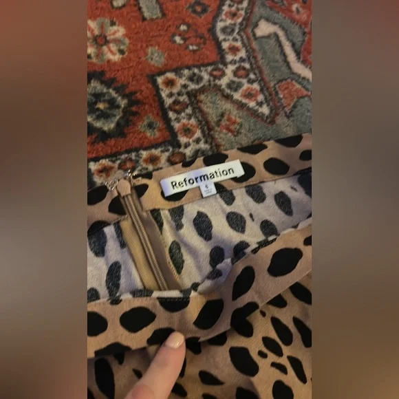 NWOT reformation bobcat Bea skirt size 6 - Picture 3 of 7